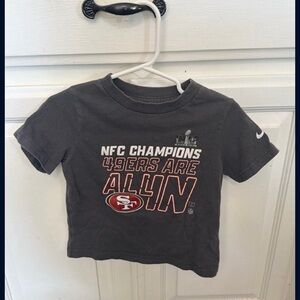 Nike Black Kids NFC Champions 49ers 'All In' Graphic Tee